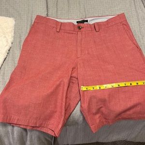 Like New Mens Sz 33 Banana Republic linen blend short Cape Cod Red
